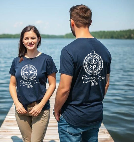 Chemong Lake Unisex Compass T Shirt