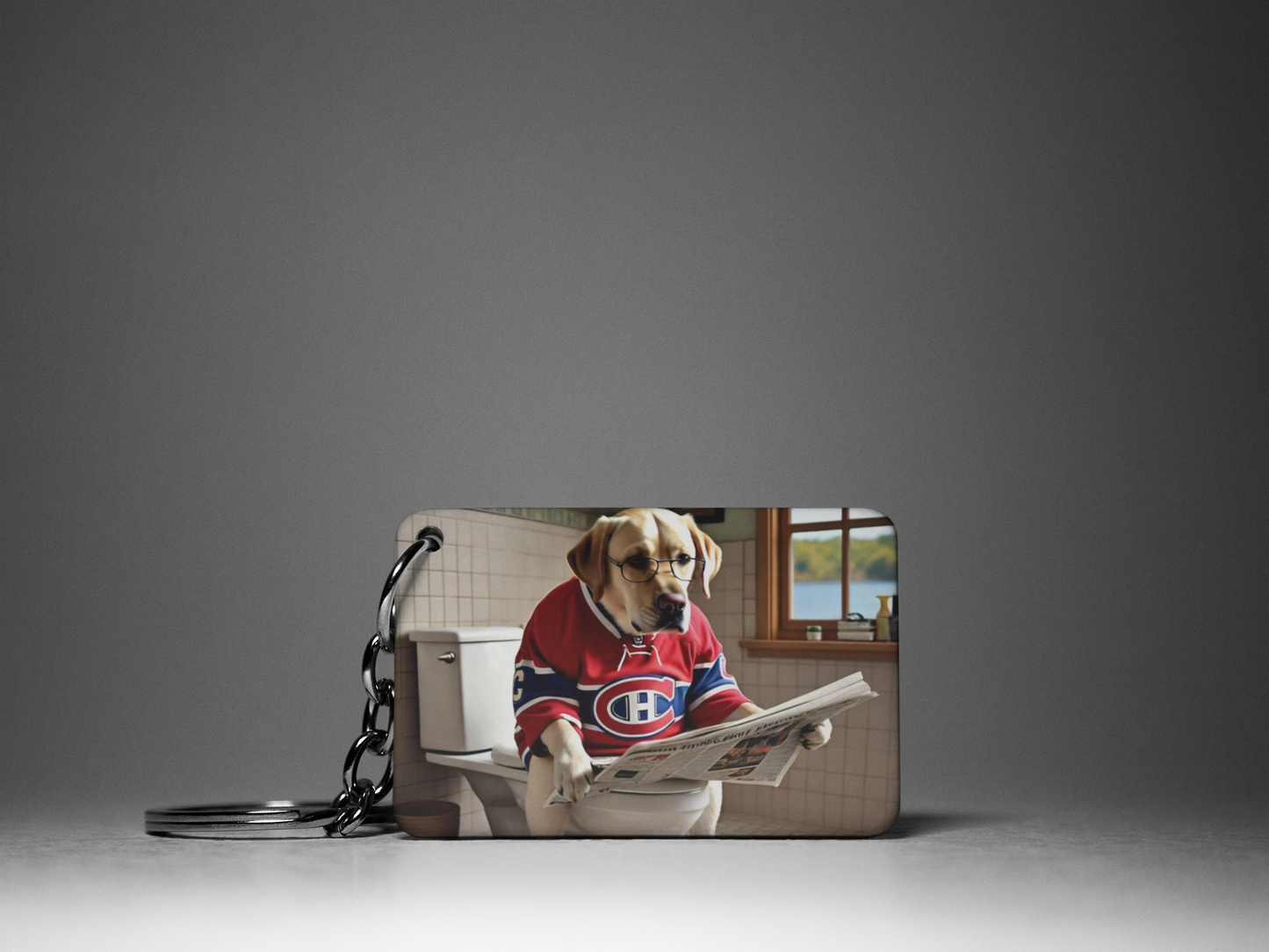 Montreal Canadiens Dog Keychain