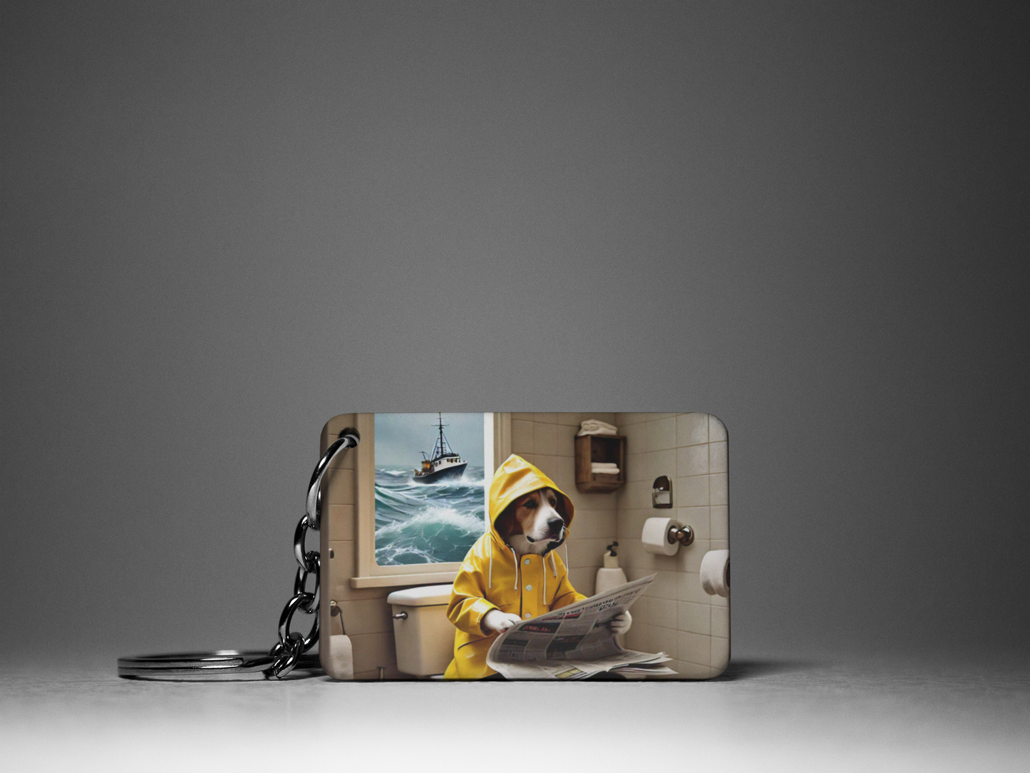 Newfoundland & Labrador Dog Keychain