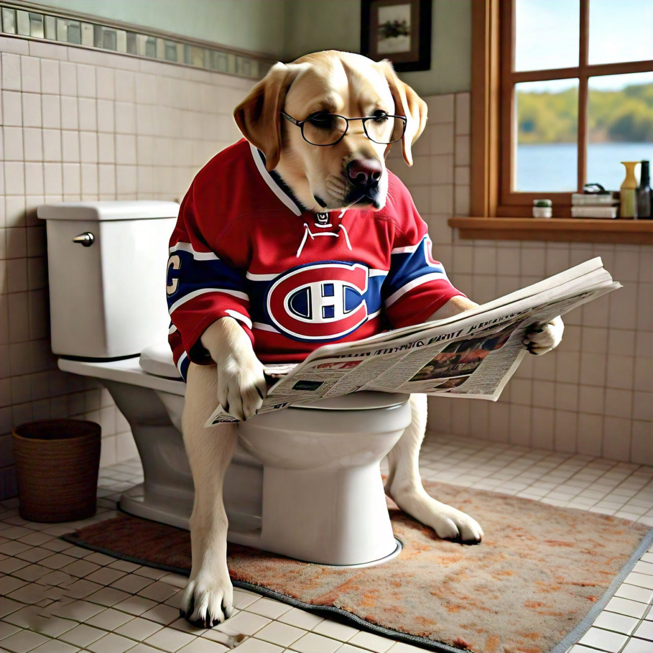 Montreal Canadiens Dog Photo Print