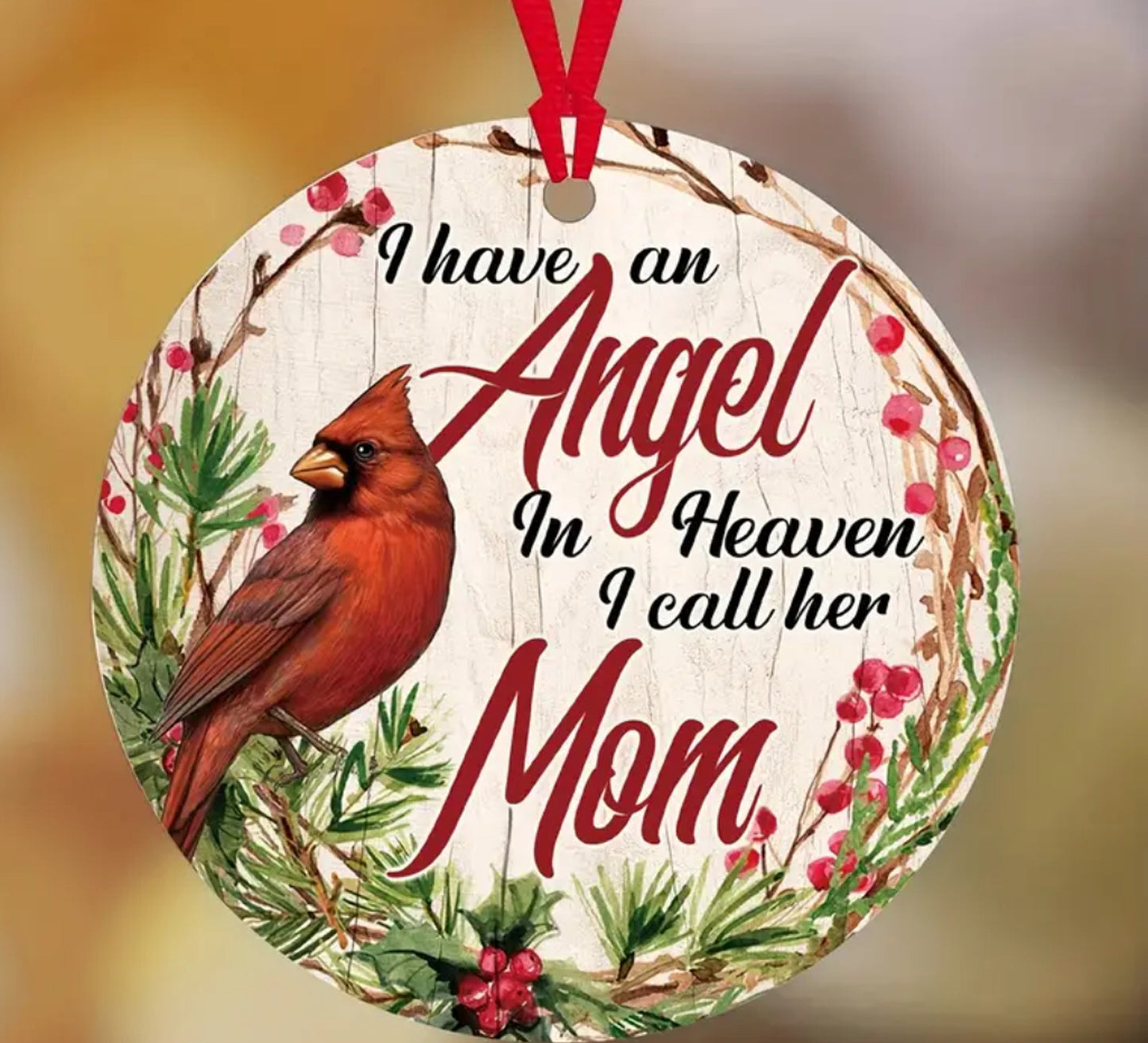 Mom Memorial Tree Ornament
