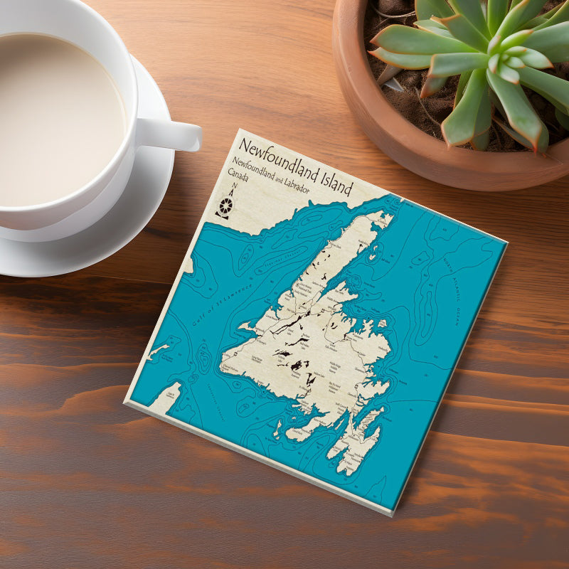 Newfoundland Map Coaster