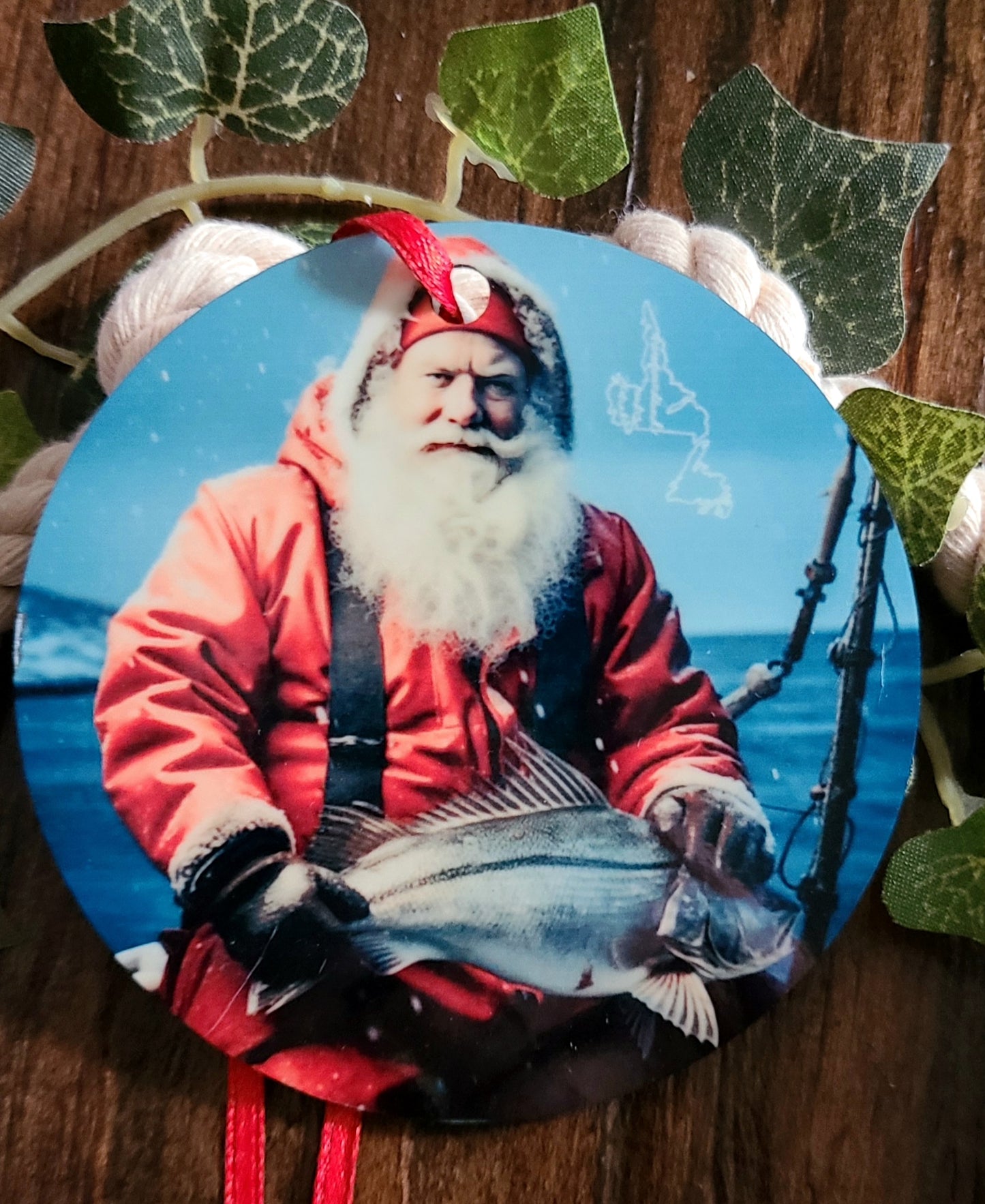 Newfoundland & Labrador Santa Tree Ornament
