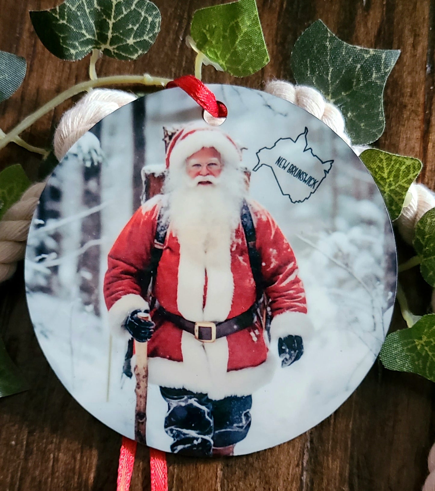 New Brunswick Santa Tree Ornament