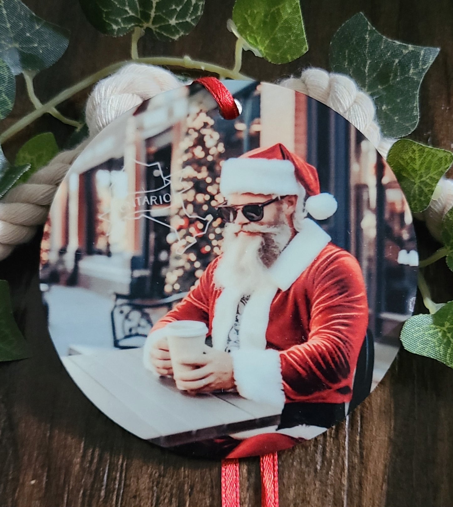Ontario Santa Tree Ornament