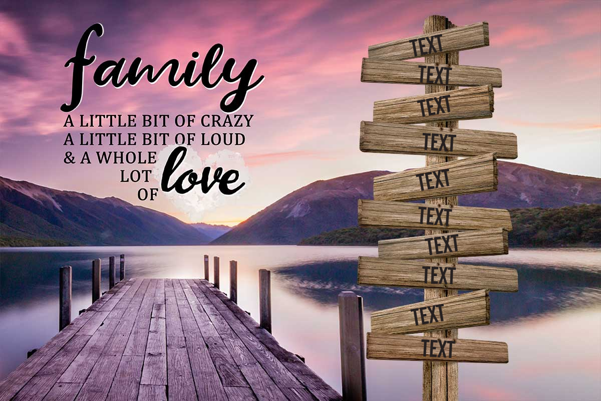 Personalized Family Canvas In Color