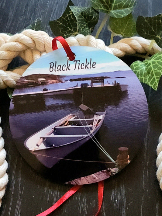 Black Tickle Tree Ornament