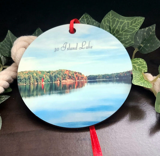 30 Island Lake Tree Ornament