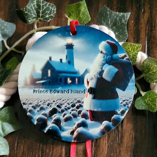Prince Edward Island Santa Tree Ornament