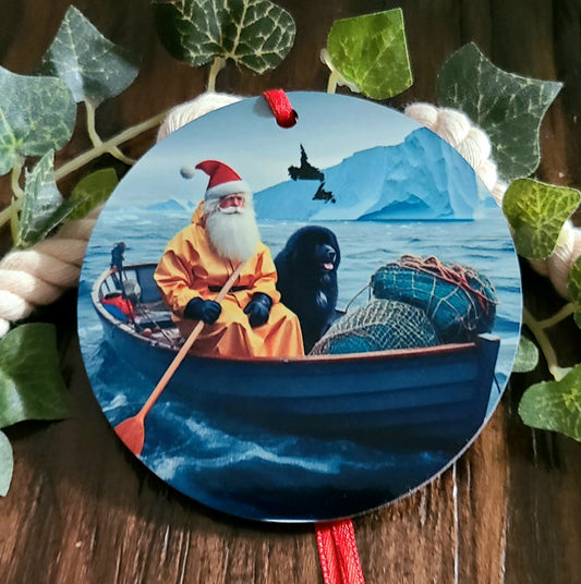 Newfoundland & Labrador Santa Tree Ornament