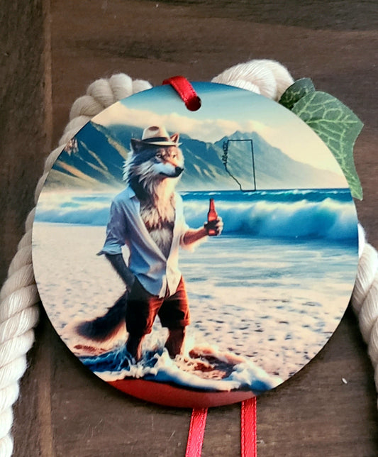 Alberta Fox Tree Ornament
