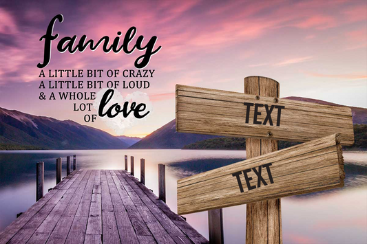 Personalized Family Canvas In Color