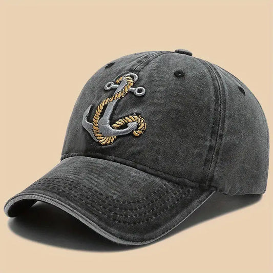 Boat Anchor Embroidered Baseball Cap