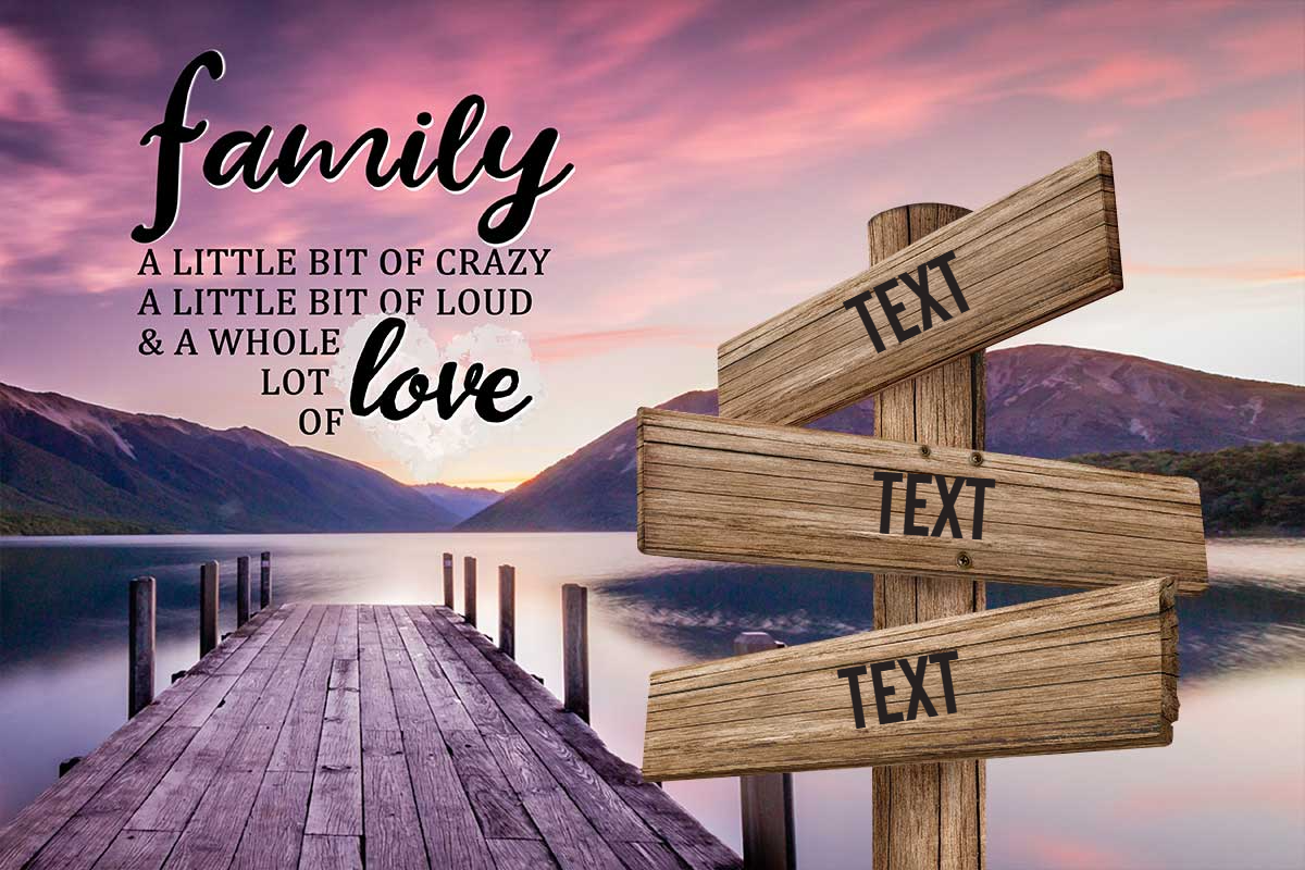 Personalized Family Canvas In Color