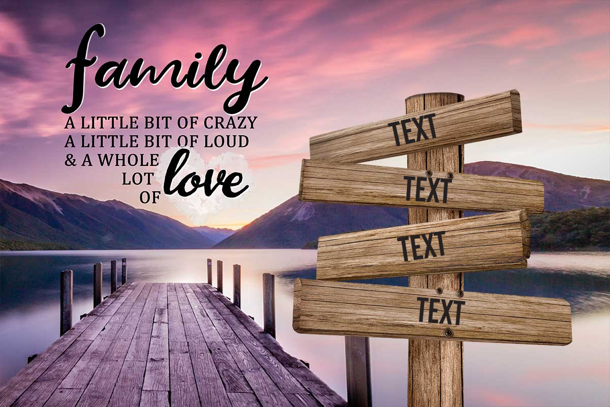 Personalized Family Canvas In Color