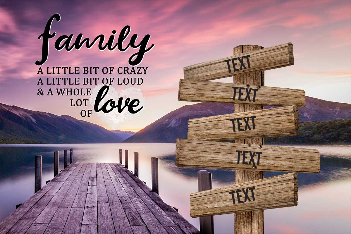 Personalized Family Canvas In Color