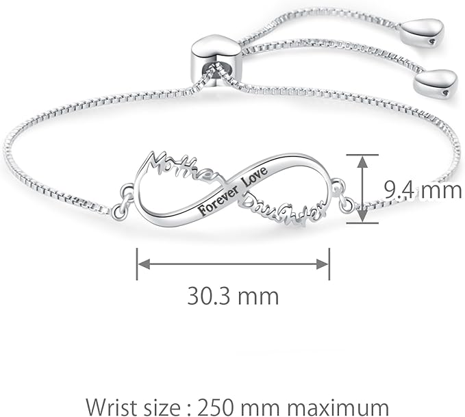Mother/Daughter Infinity Bracelet
