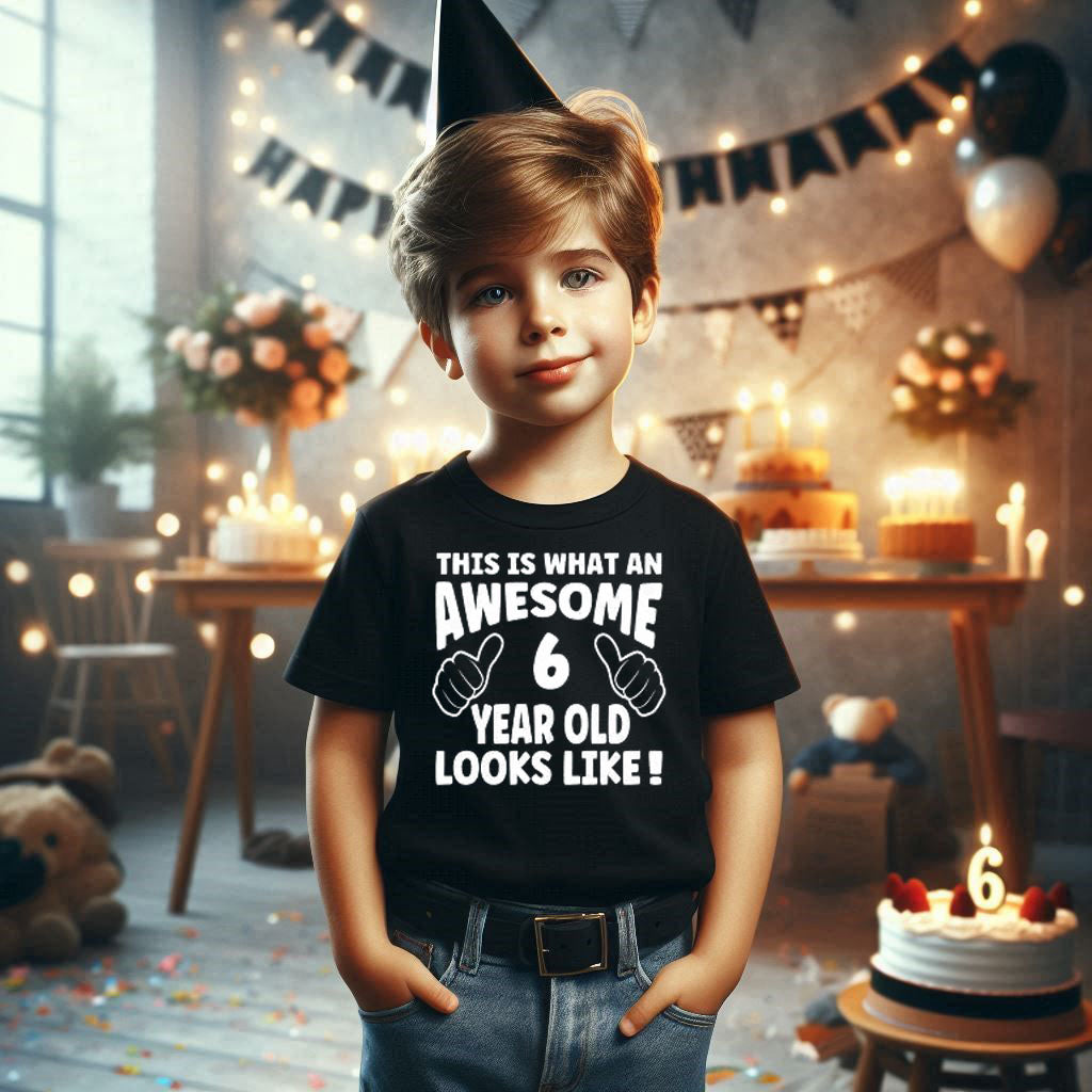 Awesome 6 Yr Old T Shirt