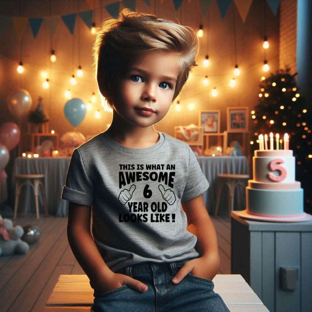 Awesome 6 Yr Old T Shirt