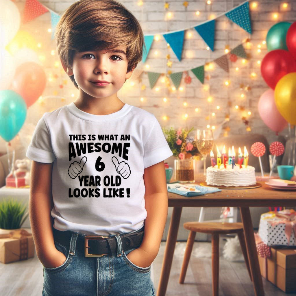 Awesome 6 Yr Old T Shirt