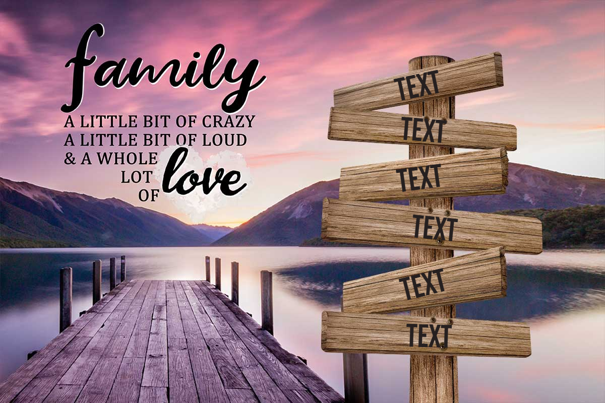 Personalized Family Canvas In Color