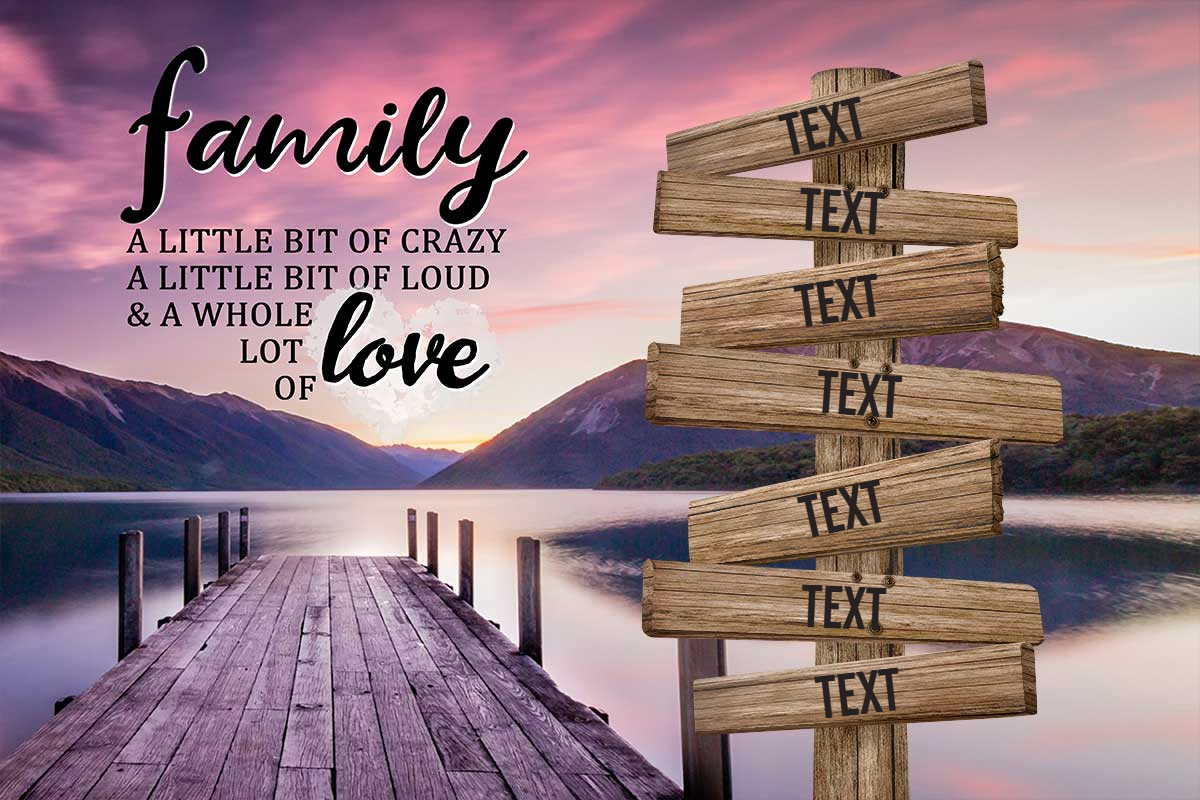 Personalized Family Canvas In Color