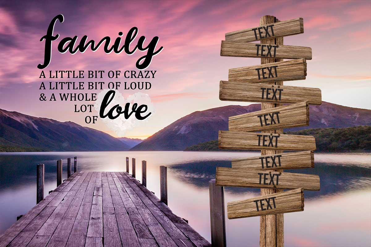 Personalized Family Canvas In Color