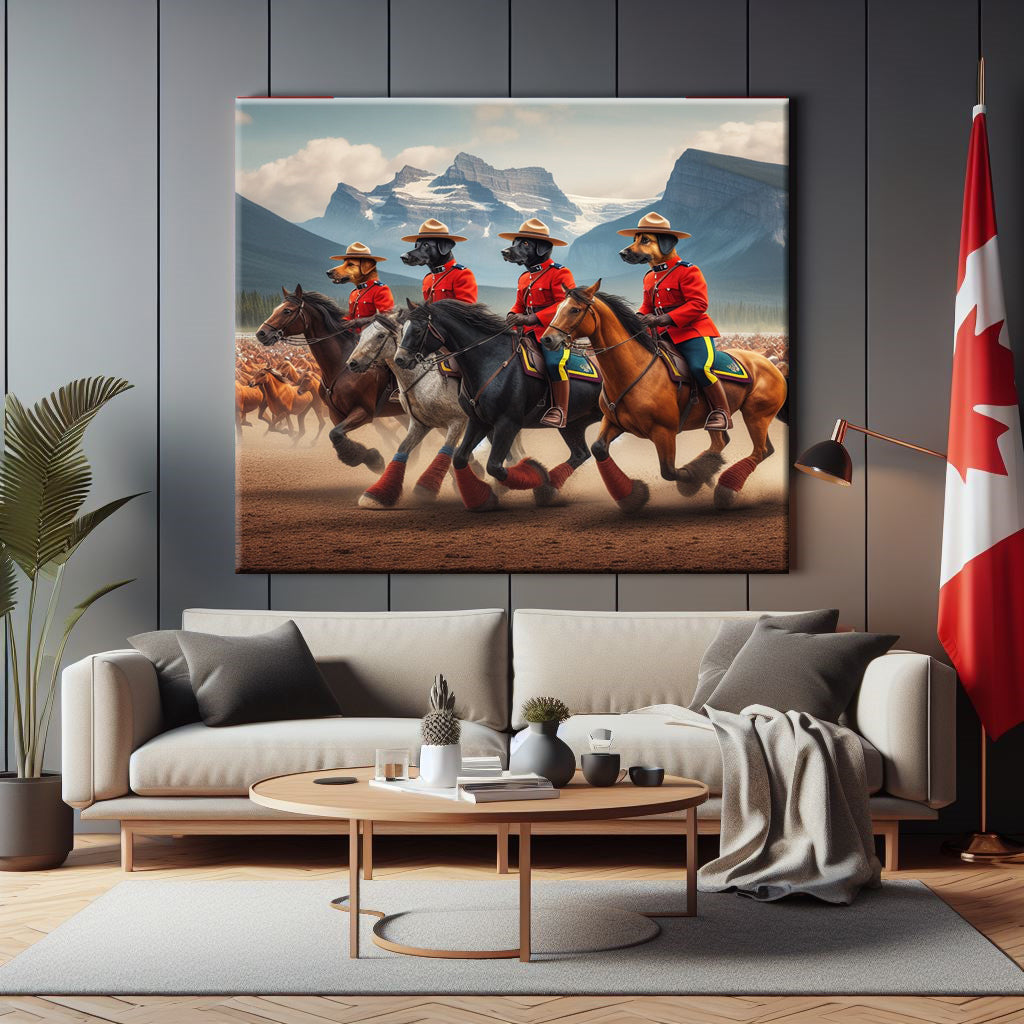 Alberta RCMP Canvas Print