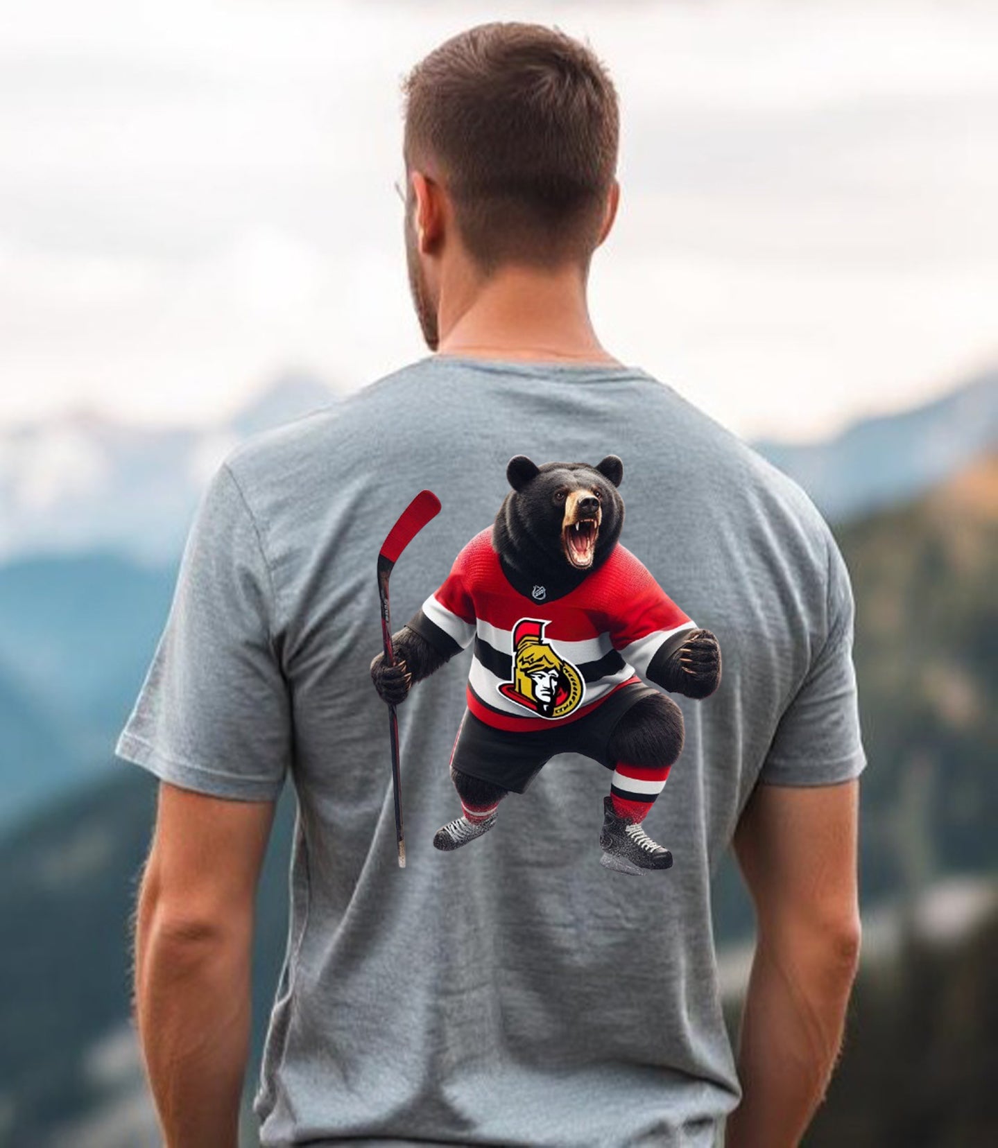 Ottawa Senators "Parliament Bear" T Shirt
