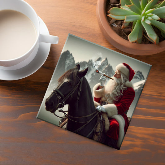 Alberta Bad Santa Coaster