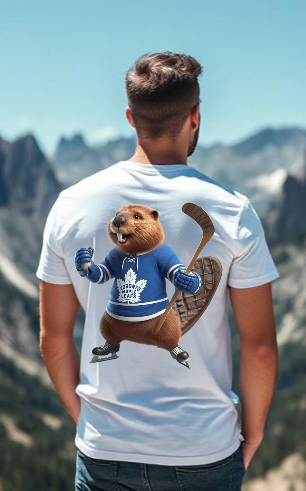 Toronto Maple Leafs "Beaver Believes in Blue" T Shirt