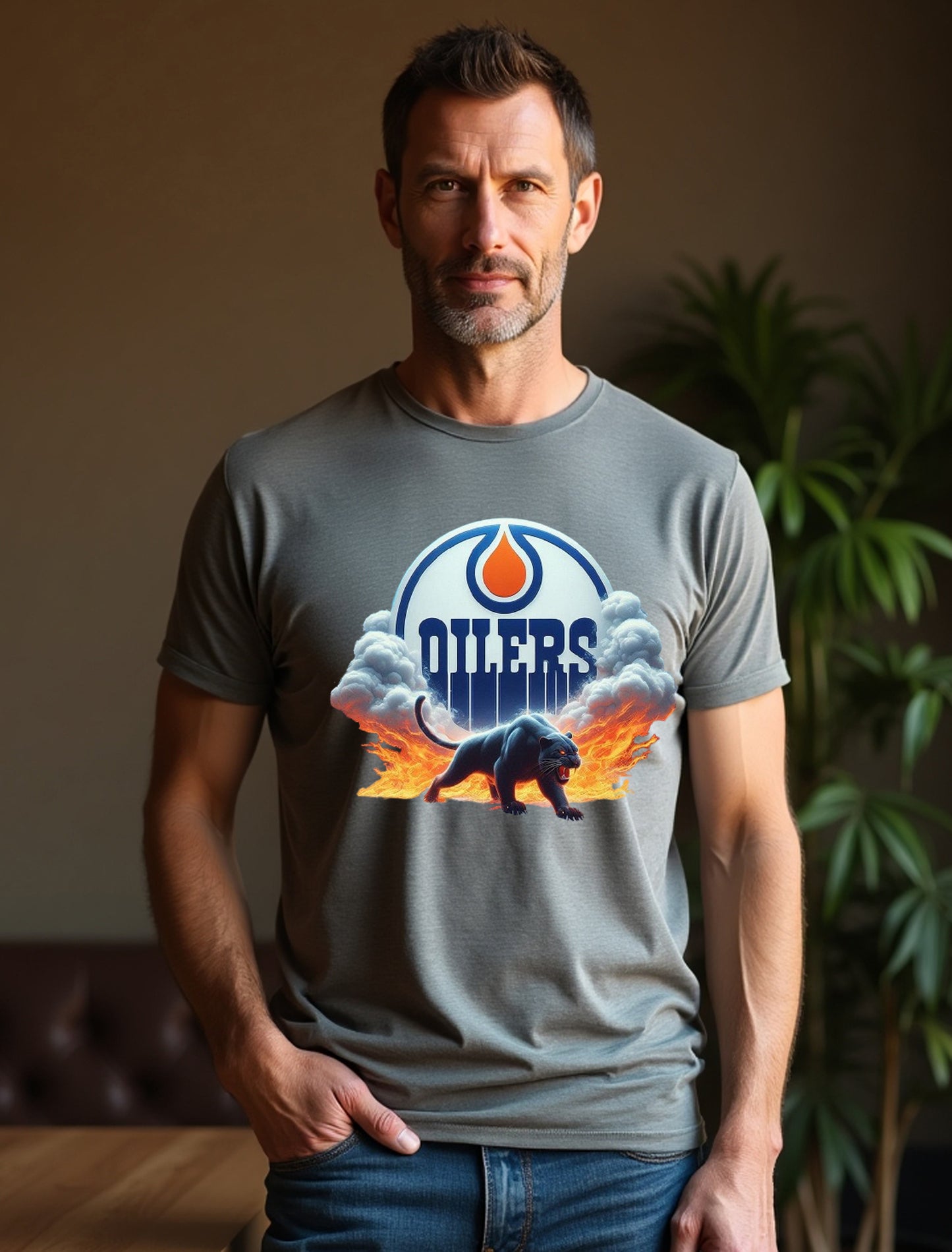 Edmonton Oilers, "Flame the Rink" T Shirt