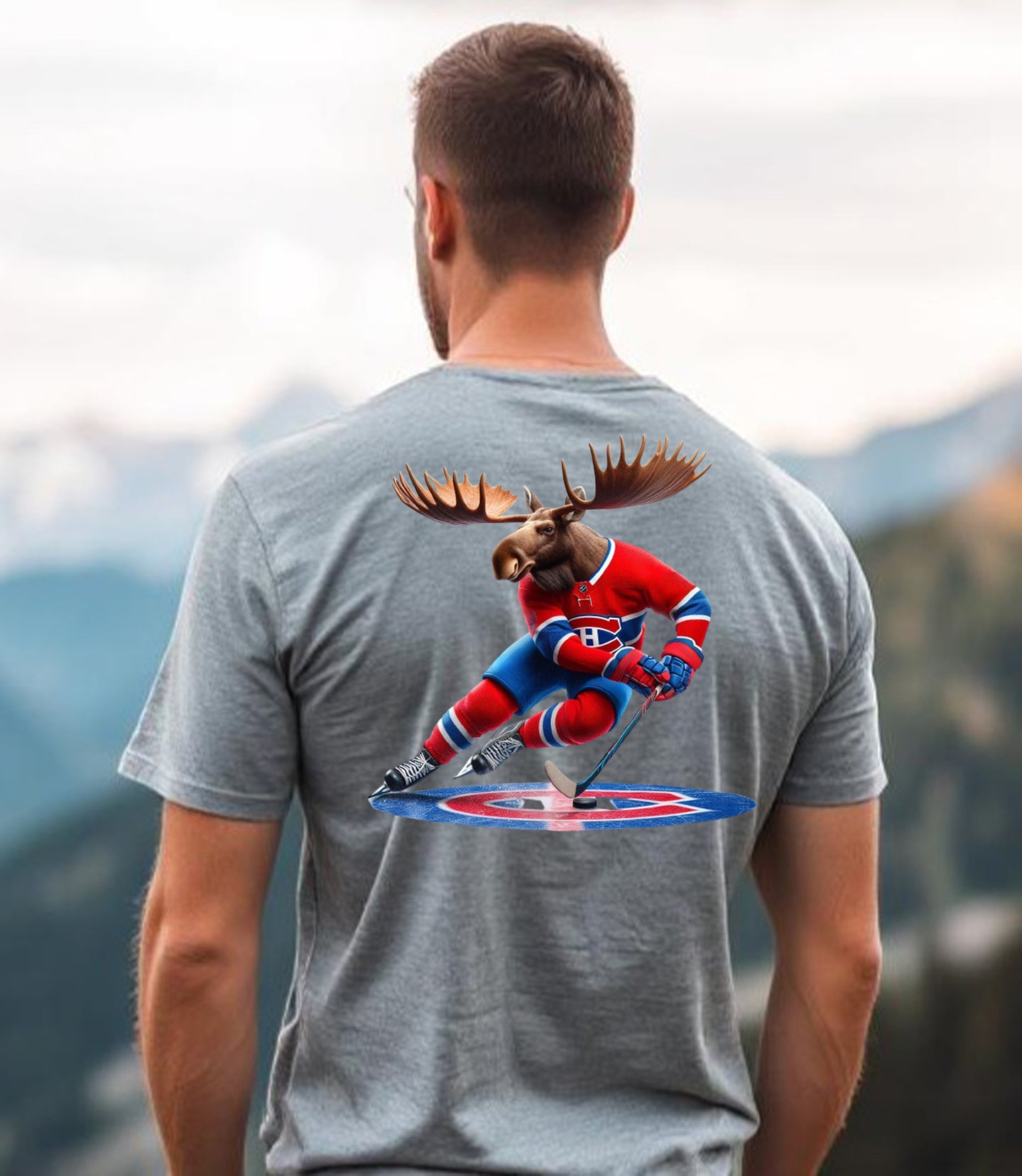 Montreal Canadiens, "Habs & Horns" T Shirt