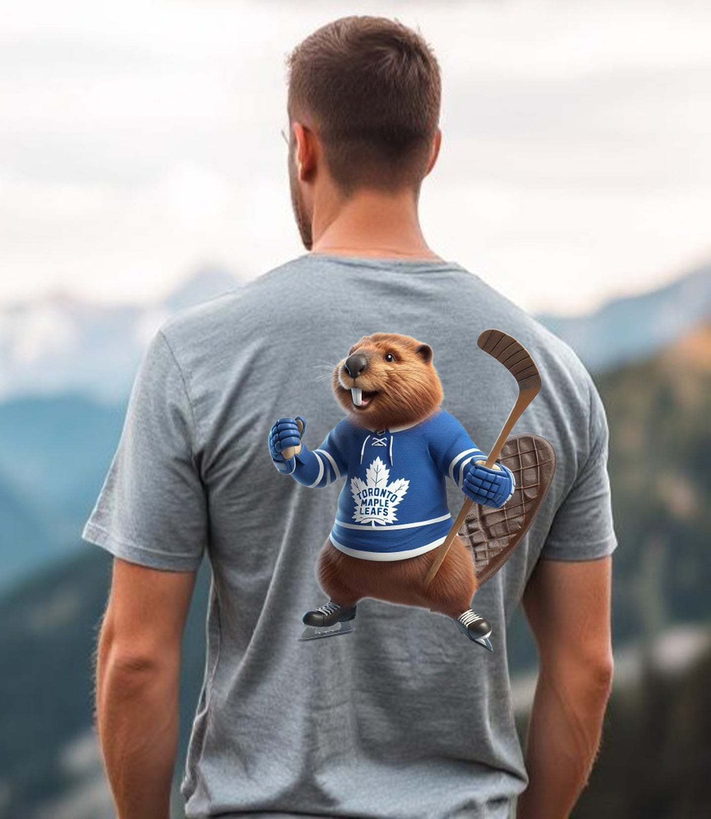 Toronto Maple Leafs "Beaver Believes in Blue" T Shirt