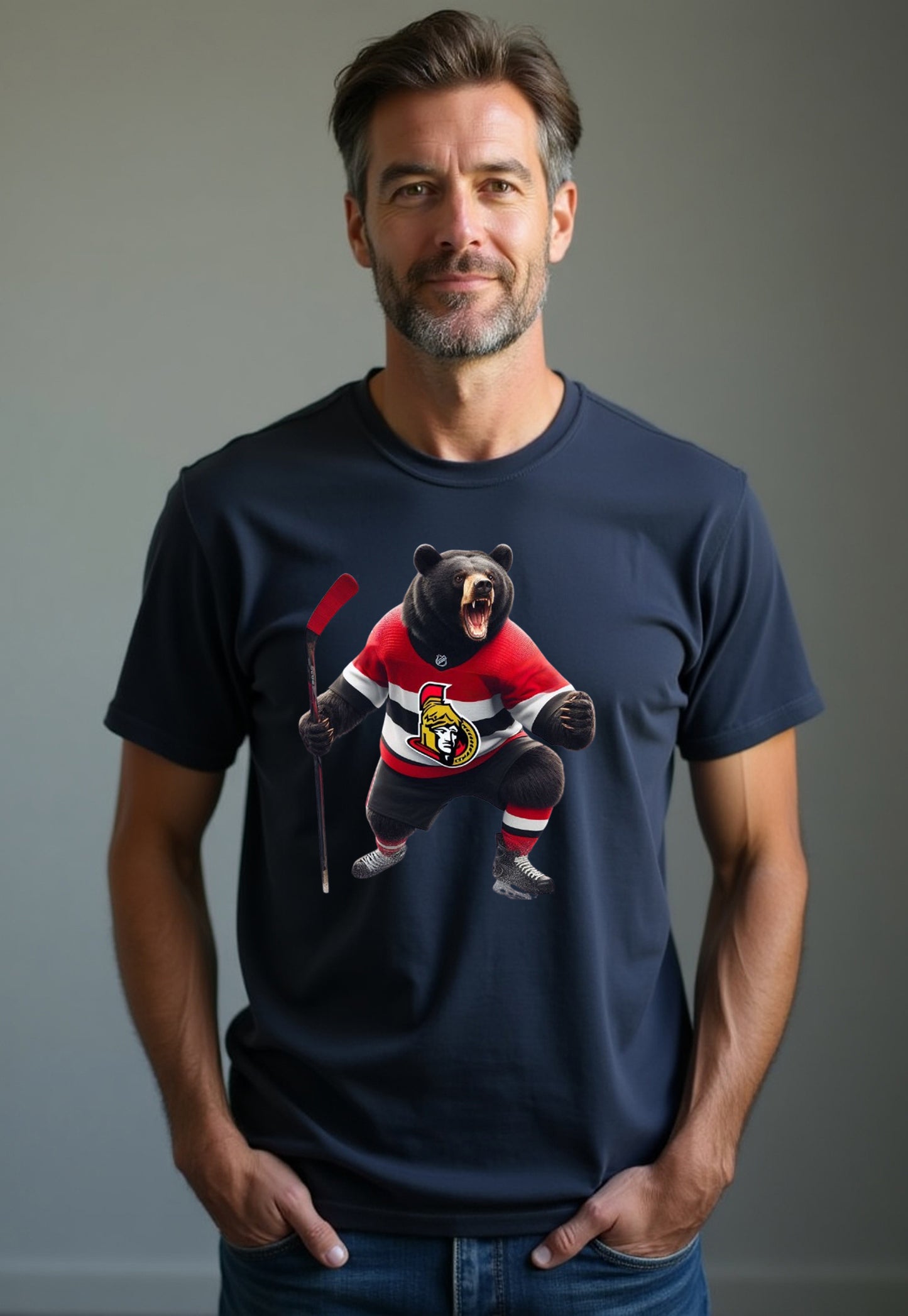 Ottawa Senators "Parliament Bear" T Shirt