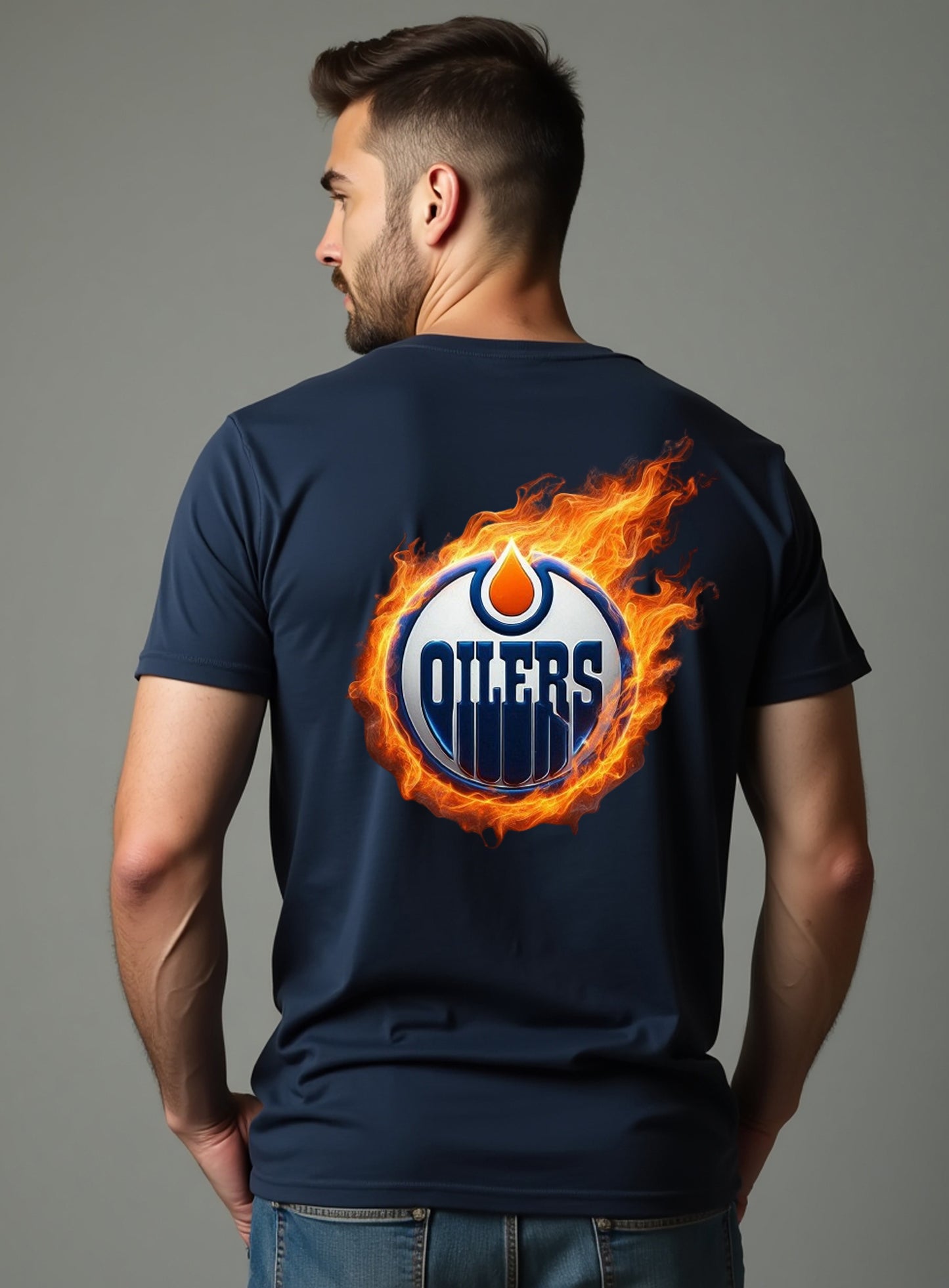 Edmonton Oilers, "Flames of the North" T Shirt