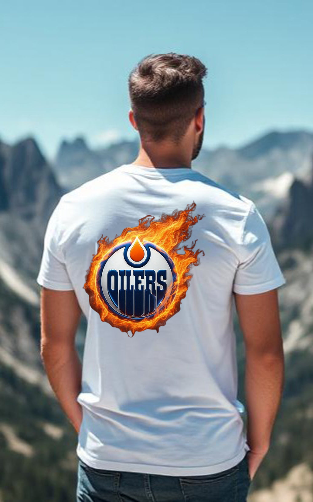 Edmonton Oilers, "Flames of the North" T Shirt