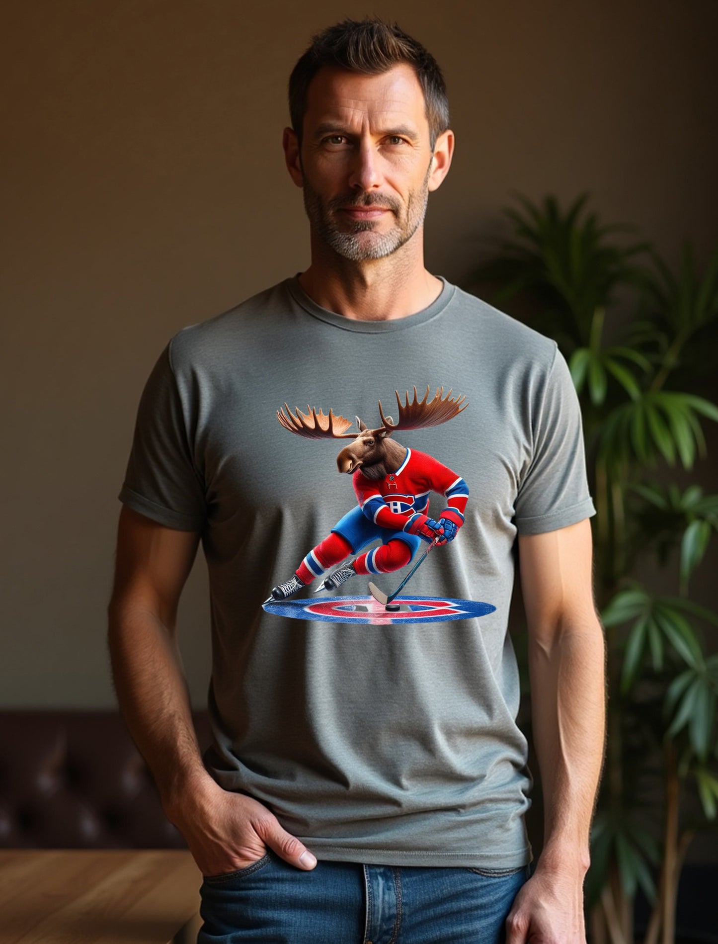 Montreal Canadiens, "Habs & Horns" T Shirt