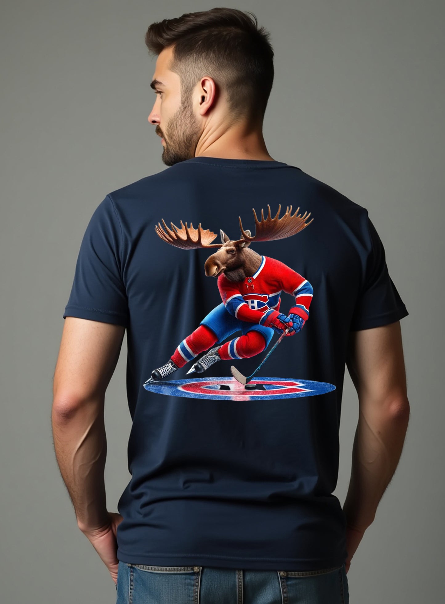 Montreal Canadiens, "Habs & Horns" T Shirt