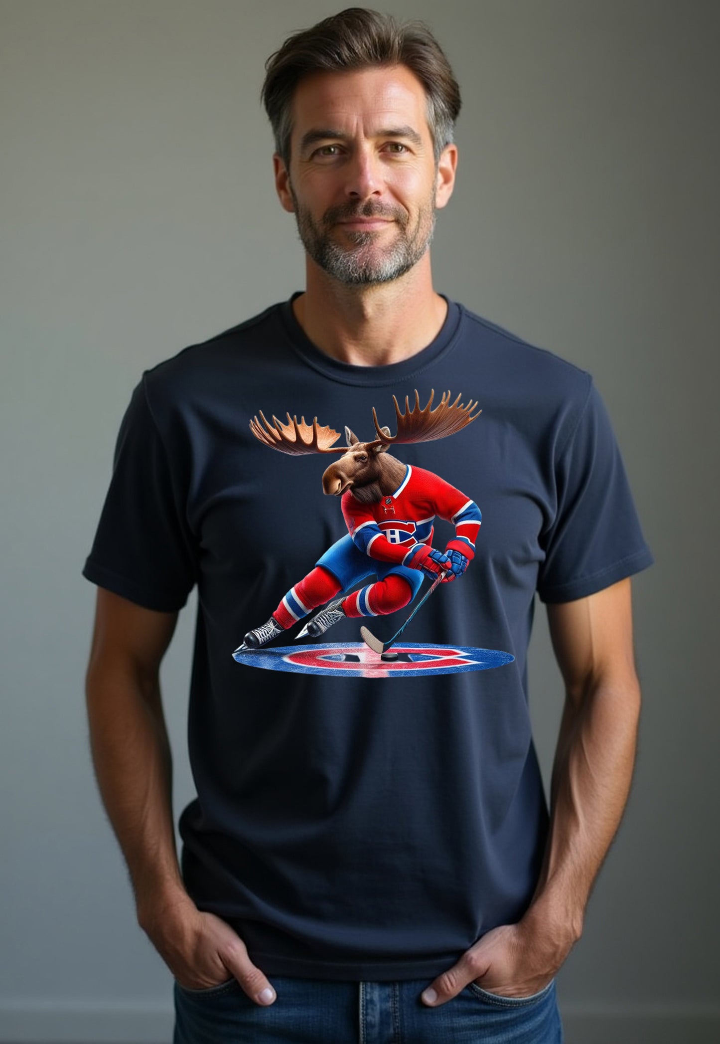 Montreal Canadiens, "Habs & Horns" T Shirt