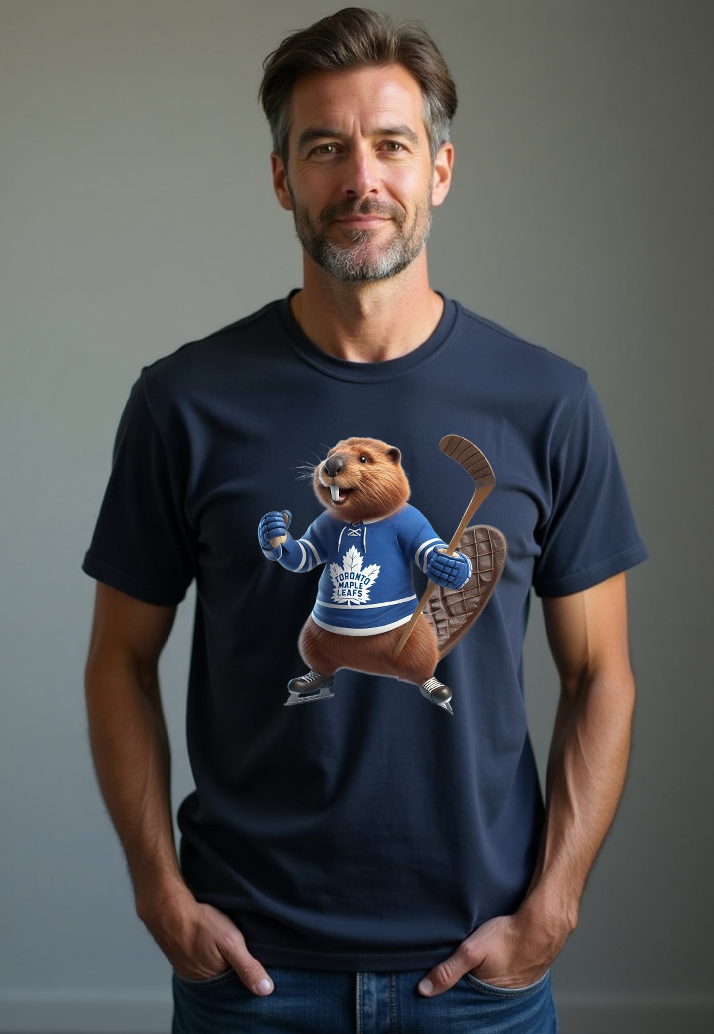 Toronto Maple Leafs "Beaver Believes in Blue" T Shirt