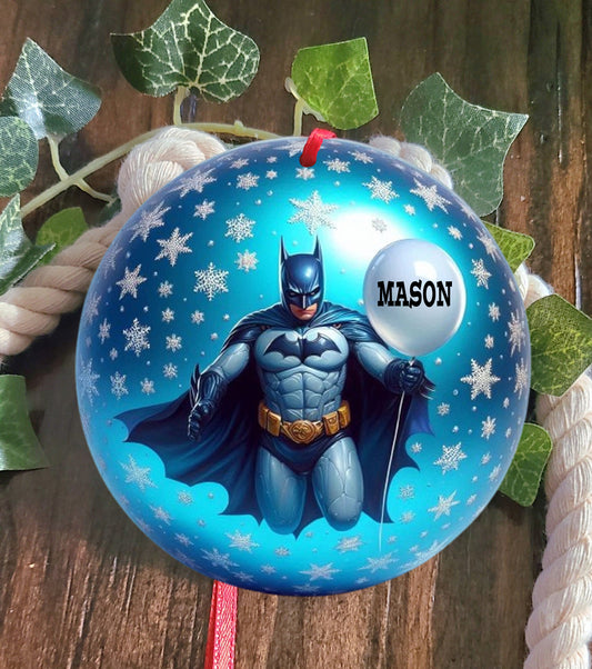 Personalized Batman Name Tree Ornament