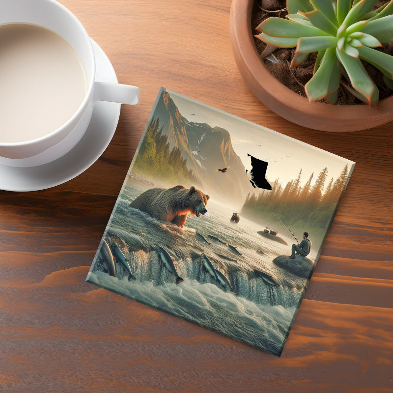 British Columbia Bear Coaster