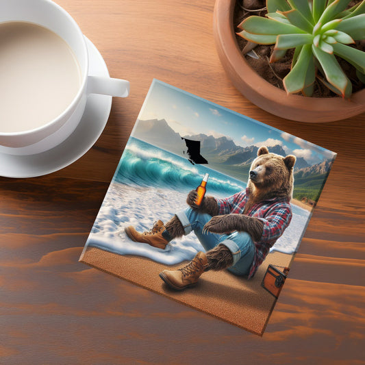 British Columbia Bear Coaster