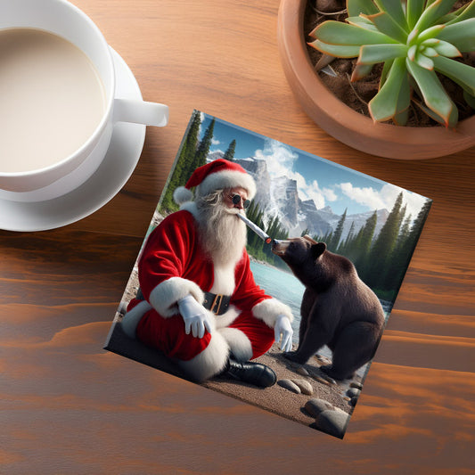 British Columbia Bad Santa Coaster