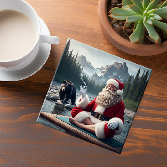 British Columbia Bad Santa Coaster