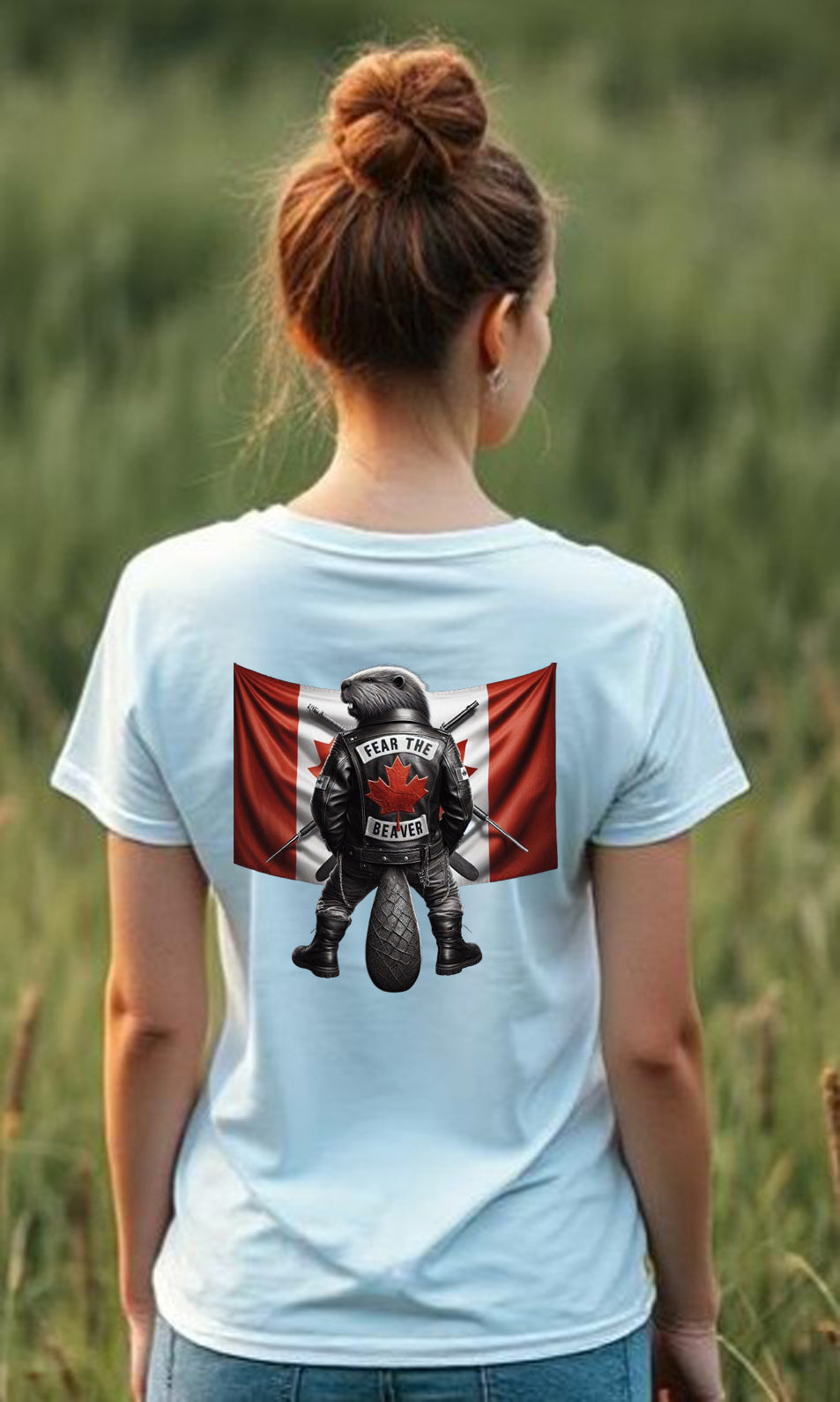 Fear The Beaver II V Neck T Shirt