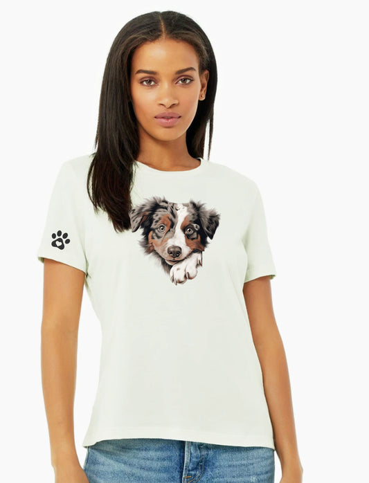 Ladies Australian Shepard T Shirt