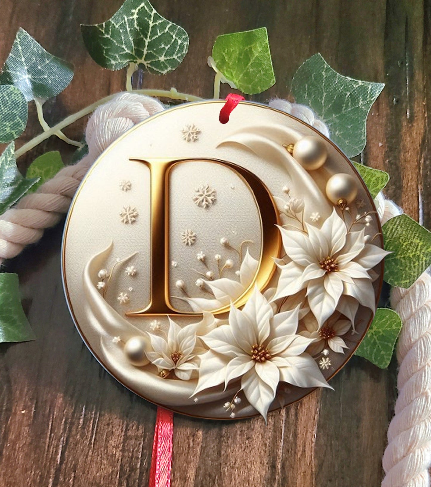 Monogram Tree Ornament
