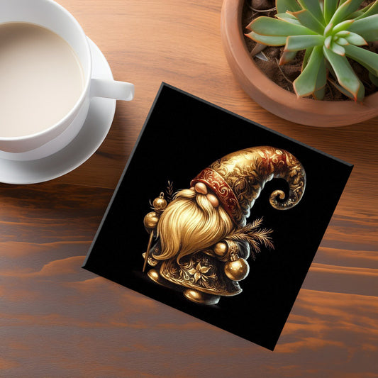 Gold Gnome Coaster